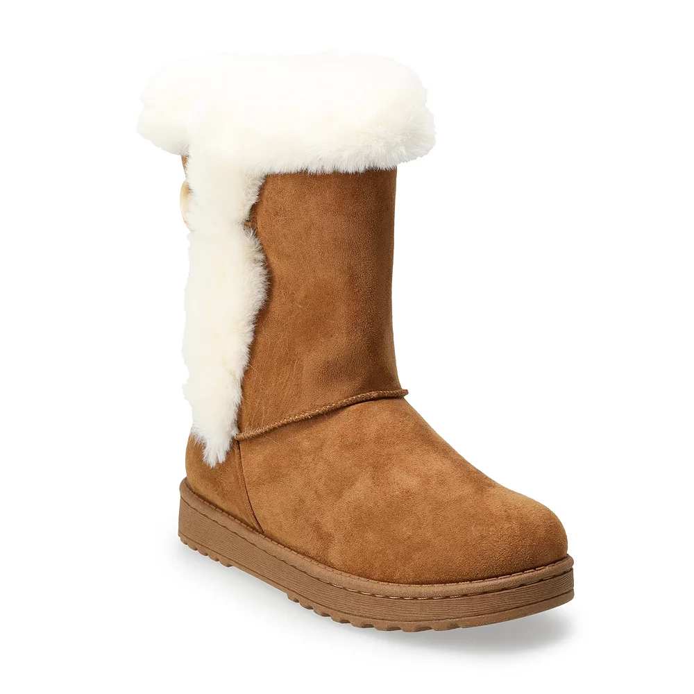 SO® Abigail Women's Faux-Fur Winter Boots 4 SO® Abigail Women's Faux-Fur Winter Boots - Image 2