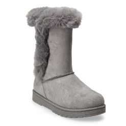 SO® Abigail Women's Faux-Fur Winter Boots 11 SO® Abigail Women's Faux-Fur Winter Boots -Cheap SO Store 3815594 Gray