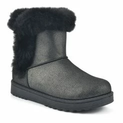 SO® Paulina Women's Faux-Fur Winter Boots 32 SO® Paulina Women's Faux-Fur Winter Boots -Cheap SO Store 3815601 Black Shimmer