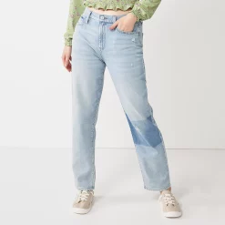 Juniors' SO® High Rise Mom Jeans 18 Juniors' SO® High Rise Mom Jeans -Cheap SO Store 3966197 Light Two Tone