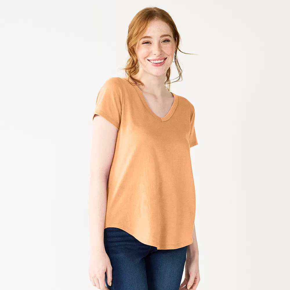 Juniors' SO® Favorite V-Neck Short Sleeve Tee 19 Juniors' SO® Favorite V-Neck Short Sleeve Tee - Image 18