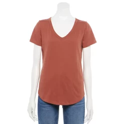 Juniors' SO® Favorite V-Neck Short Sleeve Tee 46 Juniors' SO® Favorite V-Neck Short Sleeve Tee -Cheap SO Store 3978405 Cinnamon Coffee