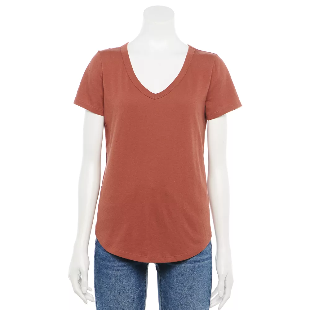 Juniors' SO® Favorite V-Neck Short Sleeve Tee 8 Juniors' SO® Favorite V-Neck Short Sleeve Tee - Image 7