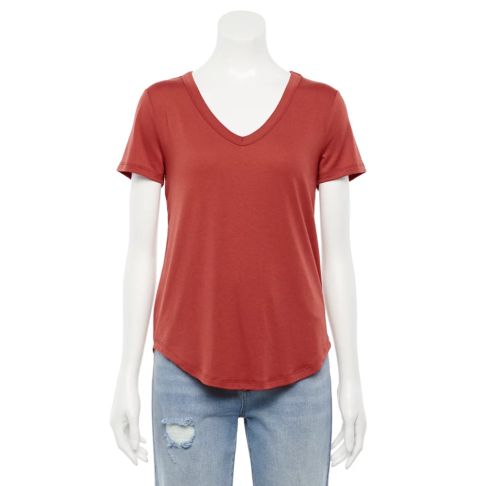 Juniors' SO® Favorite V-Neck Short Sleeve Tee 12 Juniors' SO® Favorite V-Neck Short Sleeve Tee - Image 11