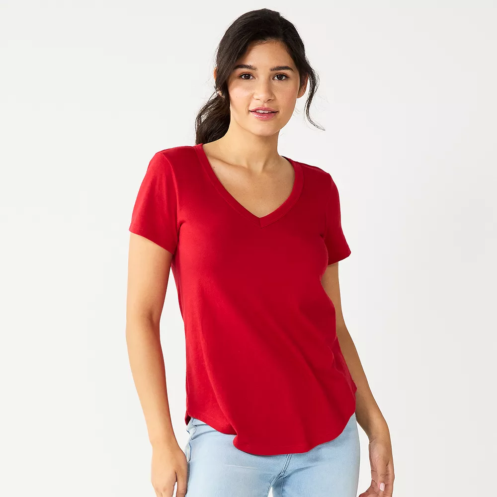 Juniors' SO® Favorite V-Neck Short Sleeve Tee 29 Juniors' SO® Favorite V-Neck Short Sleeve Tee - Image 28