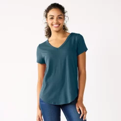Juniors' SO® Favorite V-Neck Short Sleeve Tee 59 Juniors' SO® Favorite V-Neck Short Sleeve Tee -Cheap SO Store 3978405 Dark Neptune