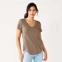 Juniors' SO® Favorite V-Neck Short Sleeve Tee 65 Juniors' SO® Favorite V-Neck Short Sleeve Tee -Cheap SO Store 3978405 Heirloom Brown
