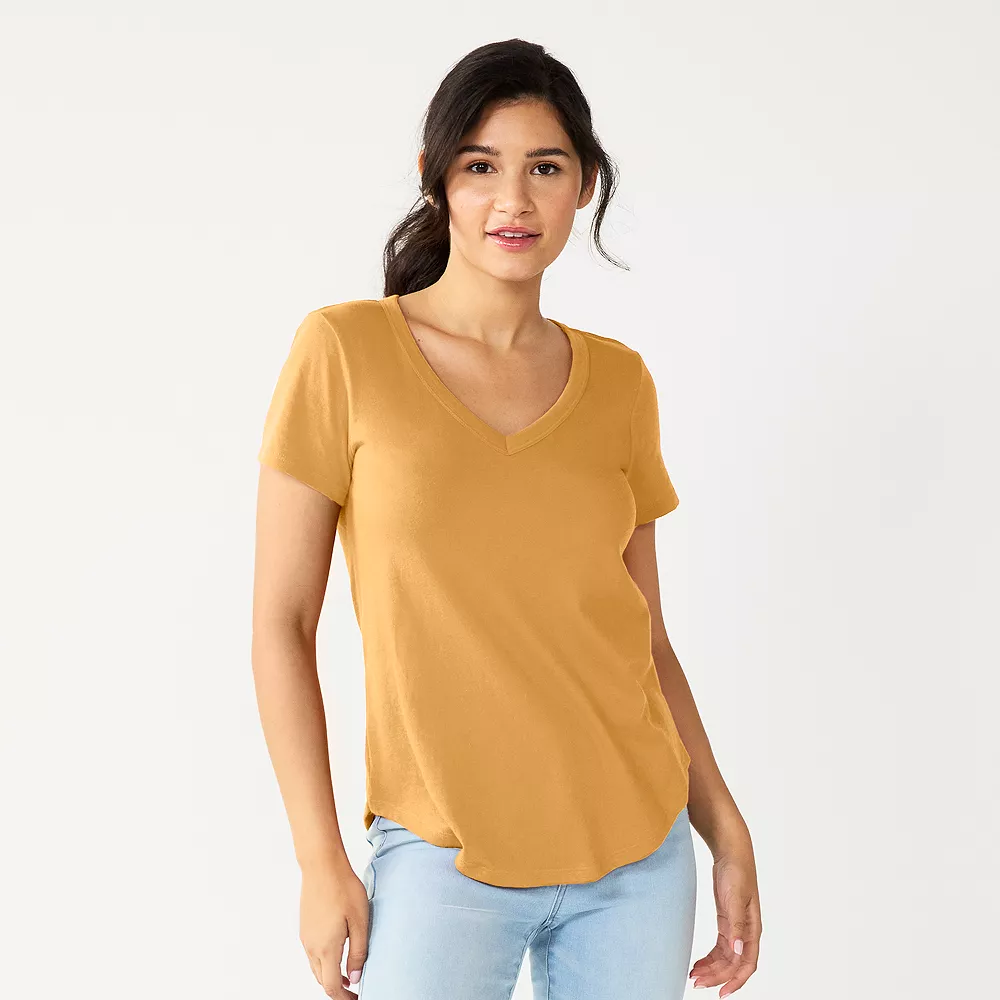 Juniors' SO® Favorite V-Neck Short Sleeve Tee 32 Juniors' SO® Favorite V-Neck Short Sleeve Tee - Image 31