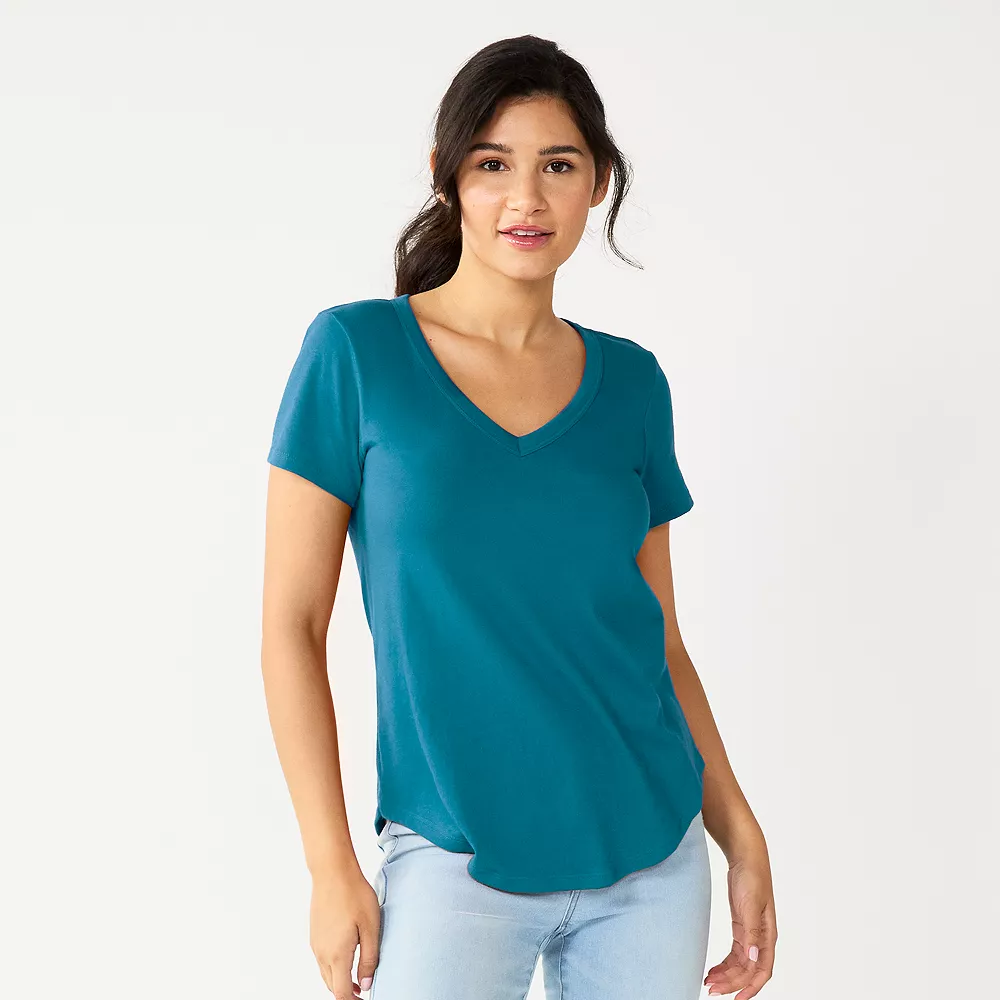 Juniors' SO® Favorite V-Neck Short Sleeve Tee 26 Juniors' SO® Favorite V-Neck Short Sleeve Tee - Image 25