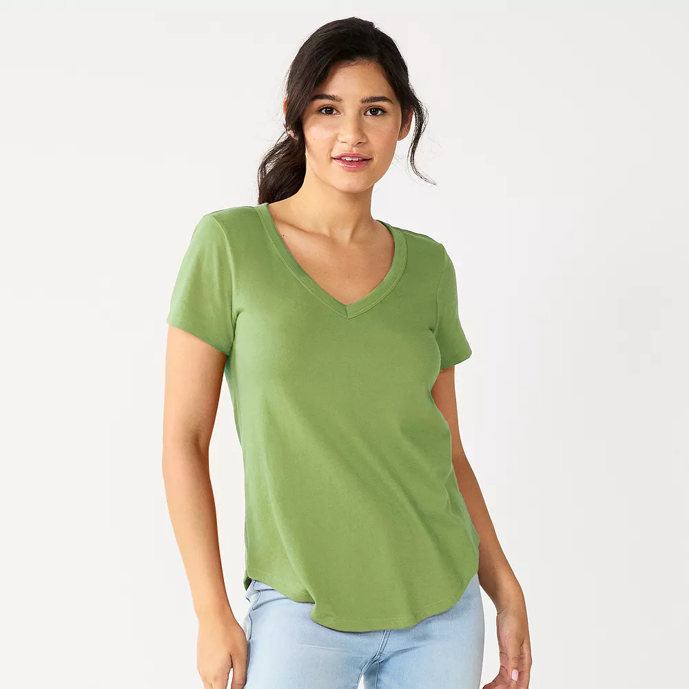 Juniors' SO® Favorite V-Neck Short Sleeve Tee 35 Juniors' SO® Favorite V-Neck Short Sleeve Tee - Image 34