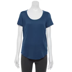 Juniors SO® Favorite U-Neck Short Sleeve Tee -Cheap SO Store 3979445 Moonwalk Navy