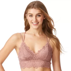 Juniors' SO® Strappy Lace Bralette SO51-020 -Cheap SO Store 4245579 Feather Nest