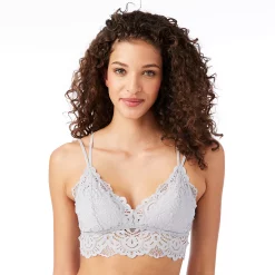 Juniors' SO® Strappy Lace Bralette SO51-020 -Cheap SO Store 4245579 Peri Gray