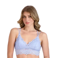 Juniors' SO® Strappy Lace Bralette SO51-020 -Cheap SO Store 4245579 Serenity Blue