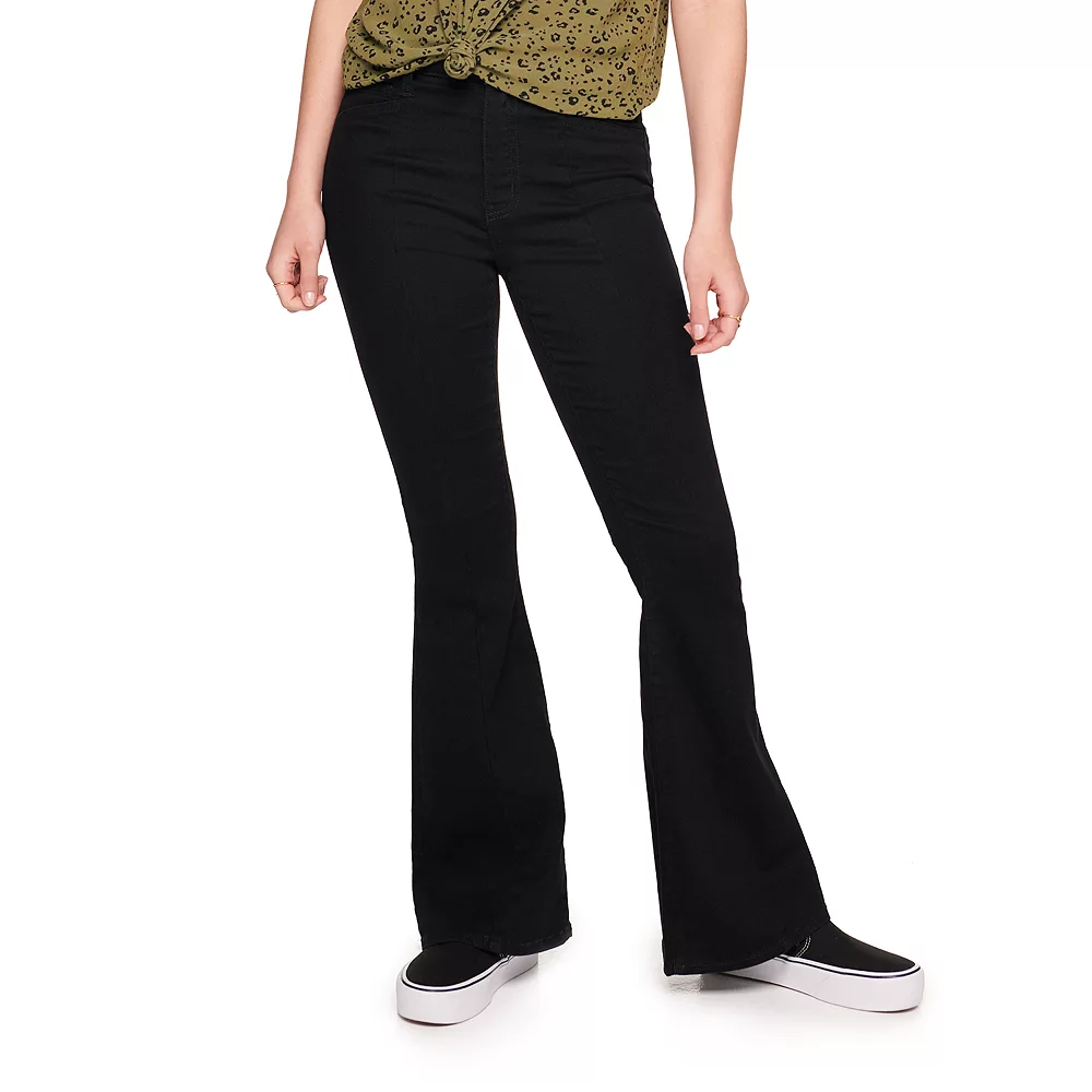 Juniors' SO® High Rise Flare Jeans 4 Juniors' SO® High Rise Flare Jeans - Image 2