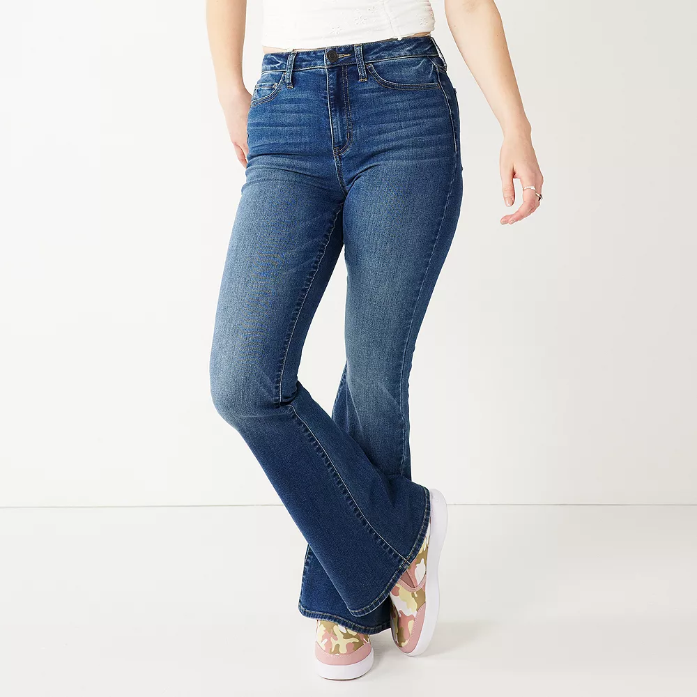 Juniors' SO® High Rise Flare Jeans 6 Juniors' SO® High Rise Flare Jeans - Image 4