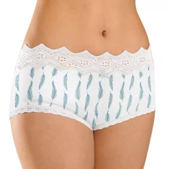 Juniors' SO® Boybrief Panty SO72-003 -Cheap SO Store 4868631 Falling Feathers