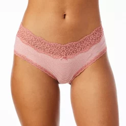 Juniors' SO® Daisy Lace Boybrief Panty SO72-001 -Cheap SO Store 4868633 Rose Stripe