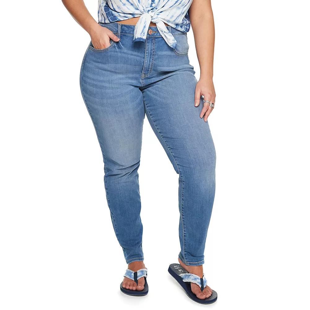 Juniors' Plus Size SO® High Rise Skinny Jeans 3 Juniors' Plus Size SO® High Rise Skinny Jeans
