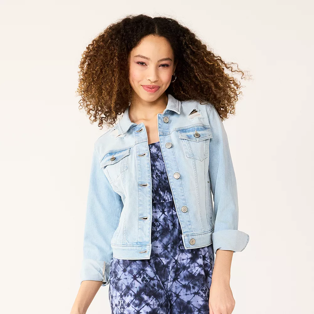 Juniors' SO® Essential Denim Jacket 4 Juniors' SO® Essential Denim Jacket - Image 2