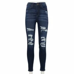 Juniors' SO® Destructed Skinny Jeans