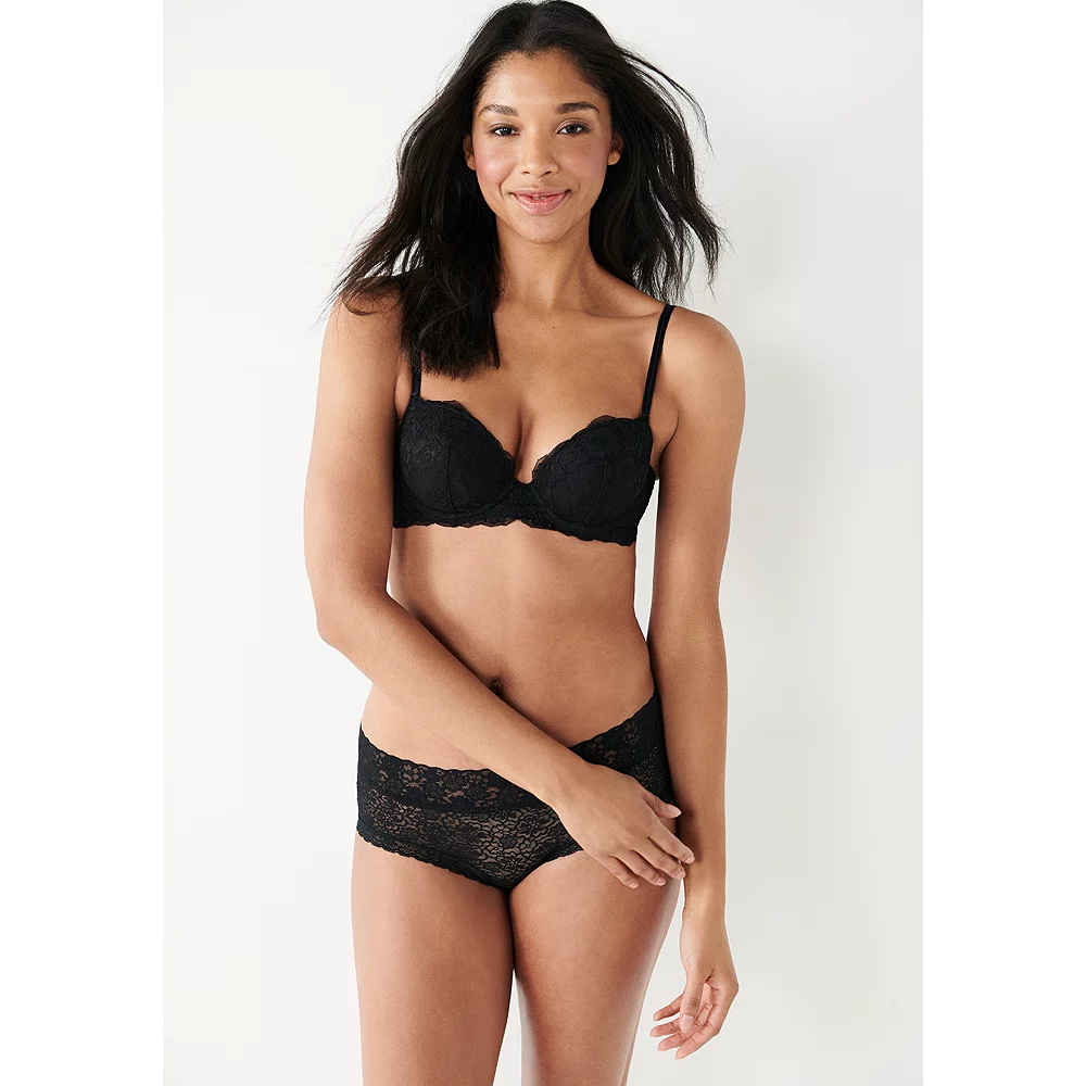 Juniors' SO® Lace Balconette Push Up Bra ZG01B430R 15 Juniors' SO® Lace Balconette Push Up Bra ZG01B430R - Image 13