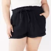 Juniors' Plus Size SO® Camp Shorts 1 Juniors' Plus Size SO® Camp Shorts -Cheap SO Store 5198568 Black Luxe
