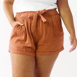 Juniors' Plus Size SO® Camp Shorts 8 Juniors' Plus Size SO® Camp Shorts -Cheap SO Store 5198568 Cinnamon Rose