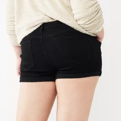 Juniors' Plus Size SO® Low-Rise Shortie Shorts 11 Juniors' Plus Size SO® Low-Rise Shortie Shorts -Cheap SO Store 5204501 ALT