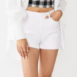 Juniors' SO® High Rise Midi Shorts