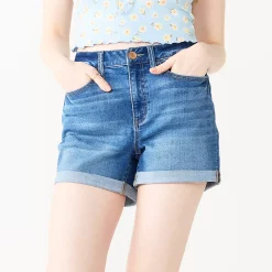 Juniors' SO® High Rise Curvy Midi Shorts 12 Juniors' SO® High Rise Curvy Midi Shorts -Cheap SO Store 5220672 Medium