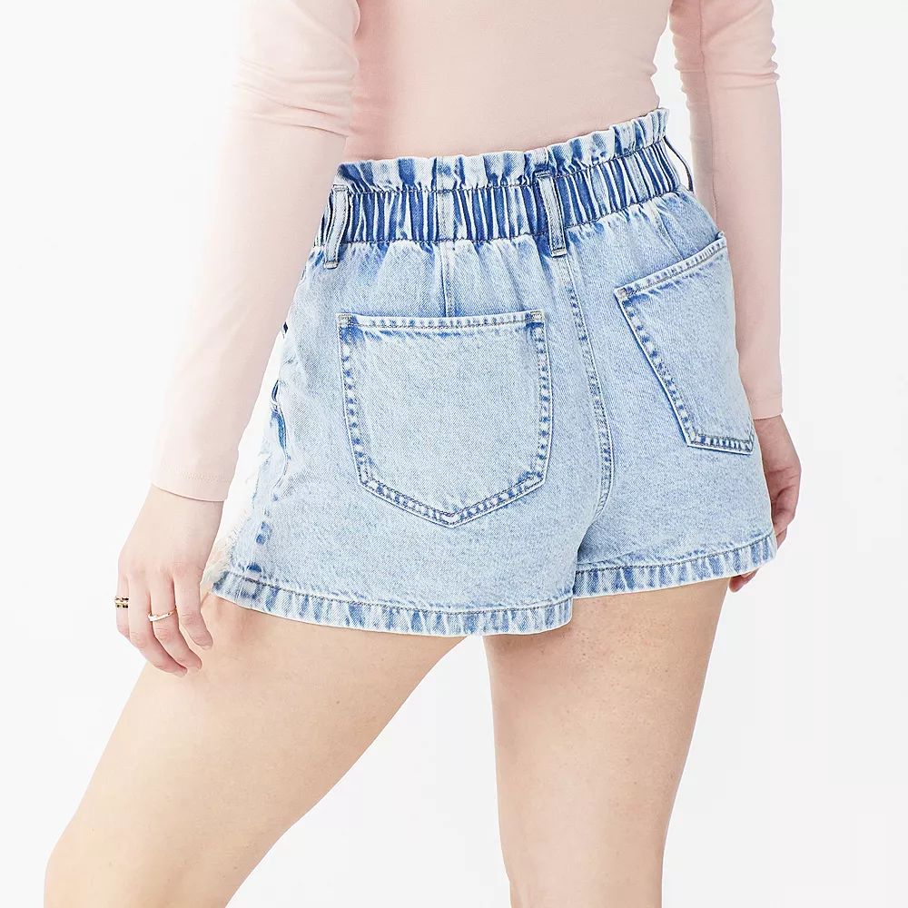 Juniors' SO® Elastic Waist Mom Shorts 5 Juniors' SO® Elastic Waist Mom Shorts - Image 3