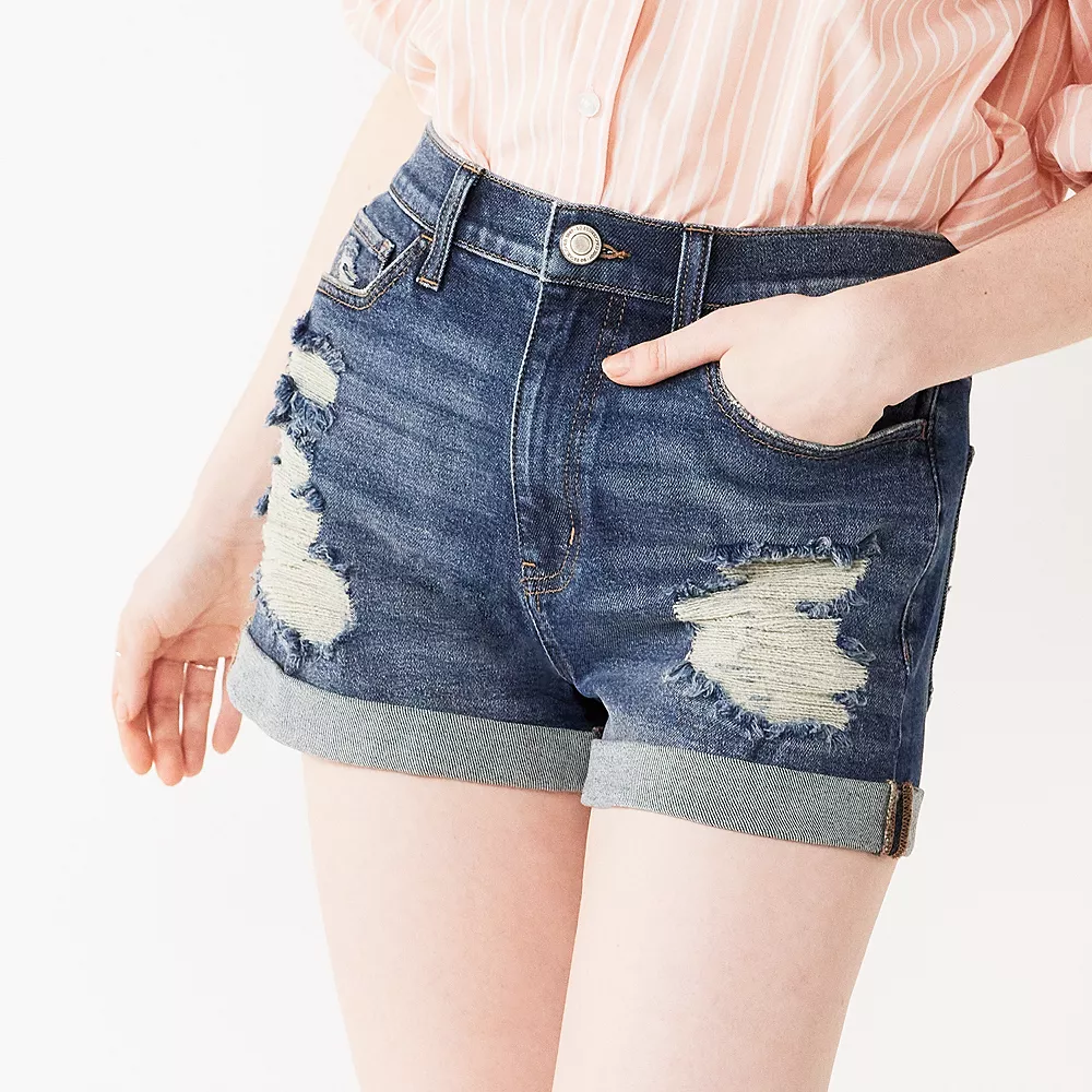 Juniors' SO® High Rise Mom Shorts 6 Juniors' SO® High Rise Mom Shorts - Image 4