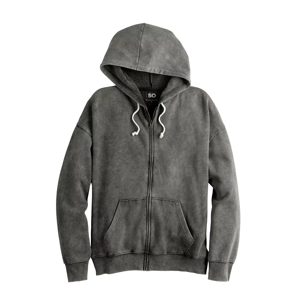Juniors' SO® Oversized Zip-Up Hoodie 26 Juniors' SO® Oversized Zip-Up Hoodie - Image 24
