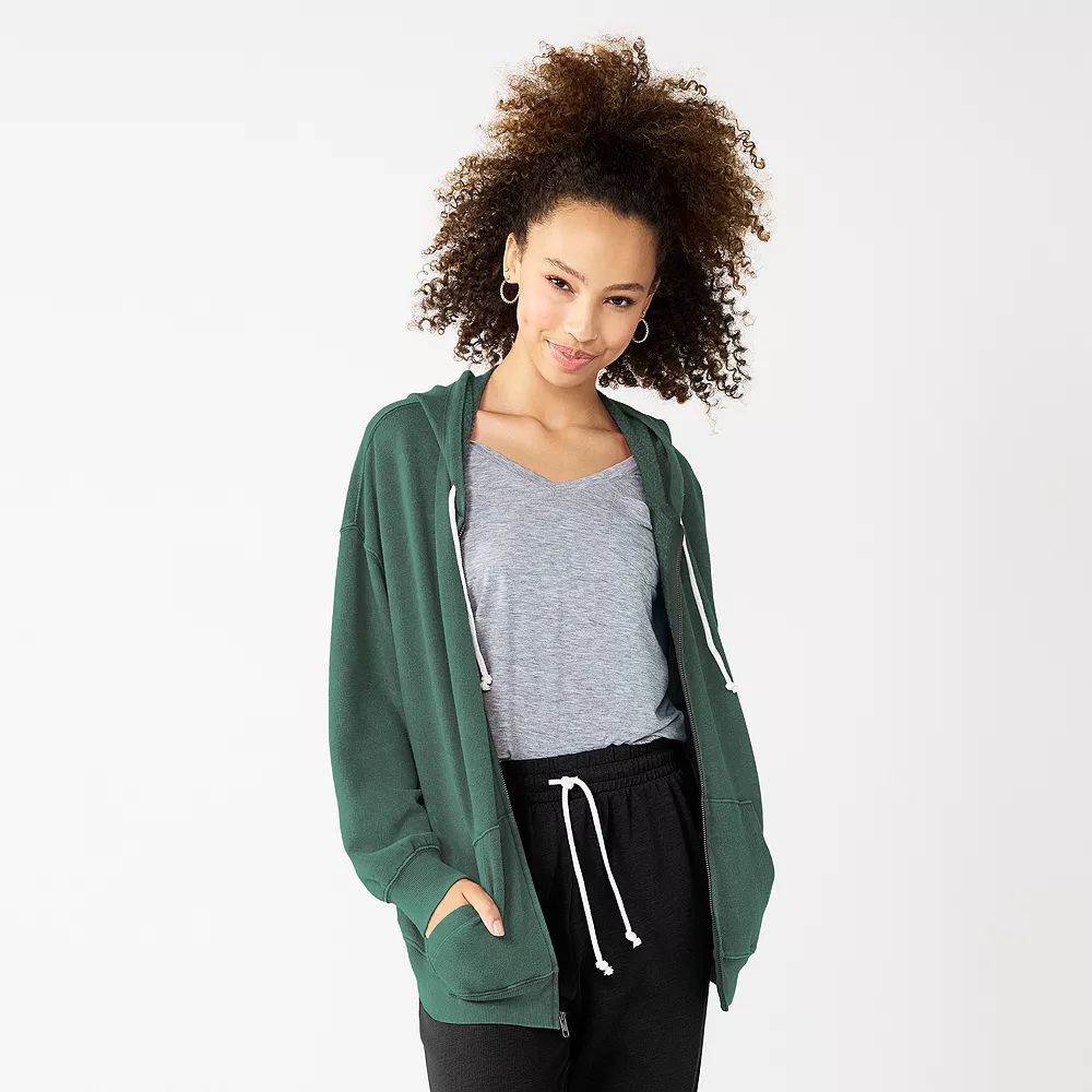 Juniors' SO® Oversized Zip-Up Hoodie 12 Juniors' SO® Oversized Zip-Up Hoodie - Image 10