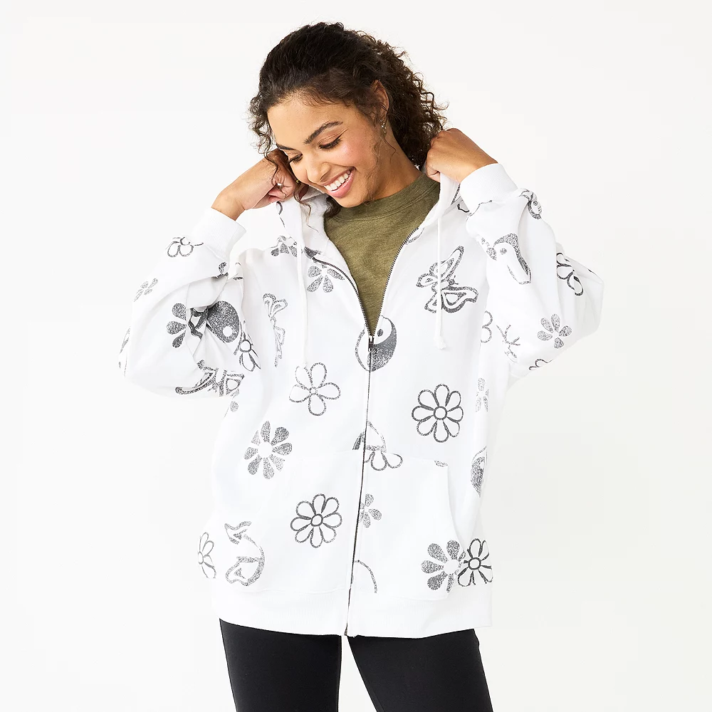 Juniors' SO® Oversized Zip-Up Hoodie 10 Juniors' SO® Oversized Zip-Up Hoodie - Image 8