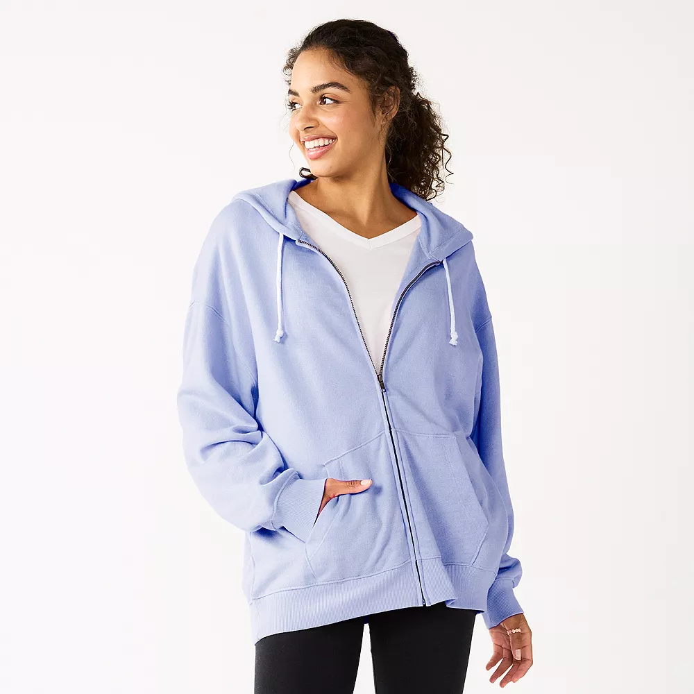 Juniors' SO® Oversized Zip-Up Hoodie 17 Juniors' SO® Oversized Zip-Up Hoodie - Image 15