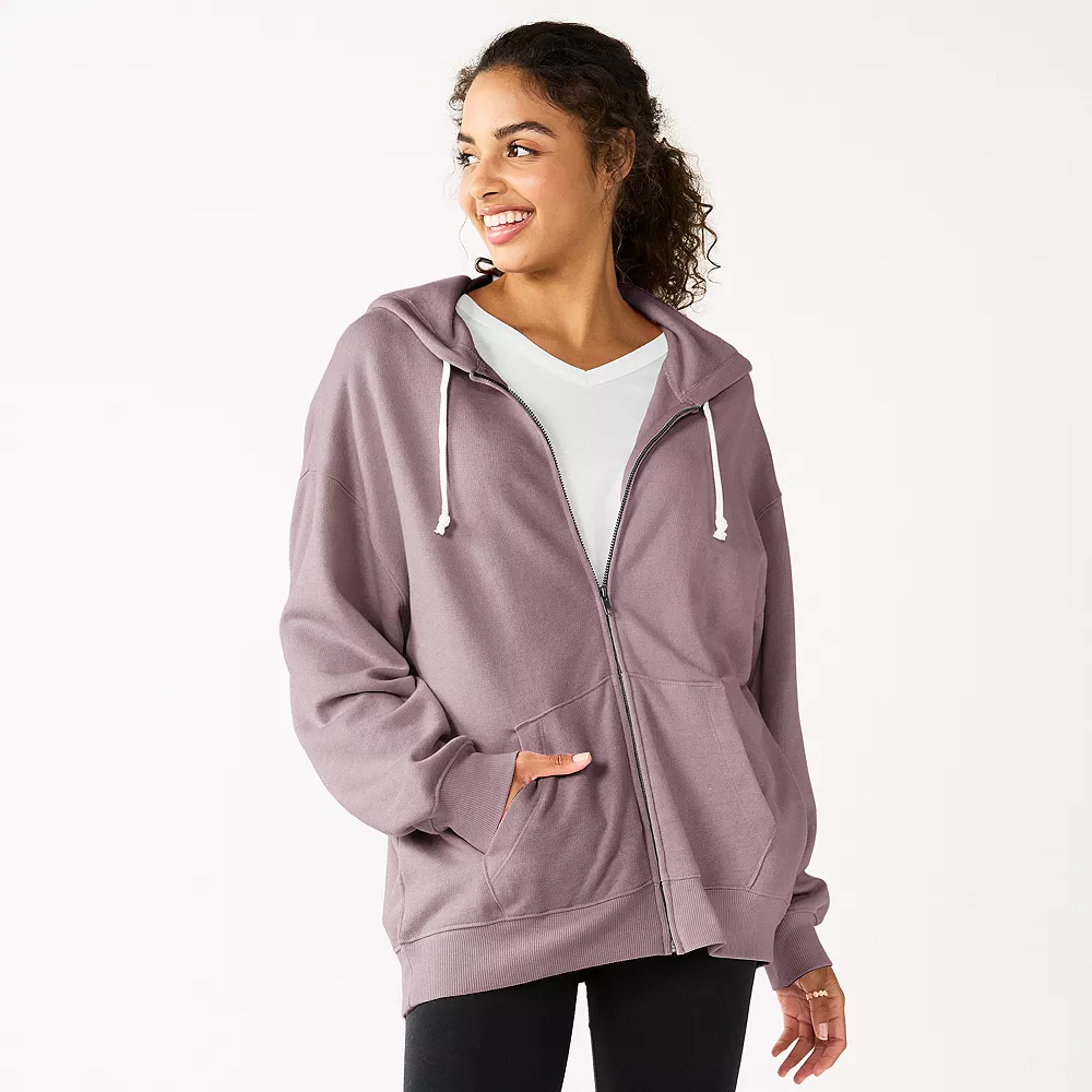 Juniors' SO® Oversized Zip-Up Hoodie 7 Juniors' SO® Oversized Zip-Up Hoodie - Image 5