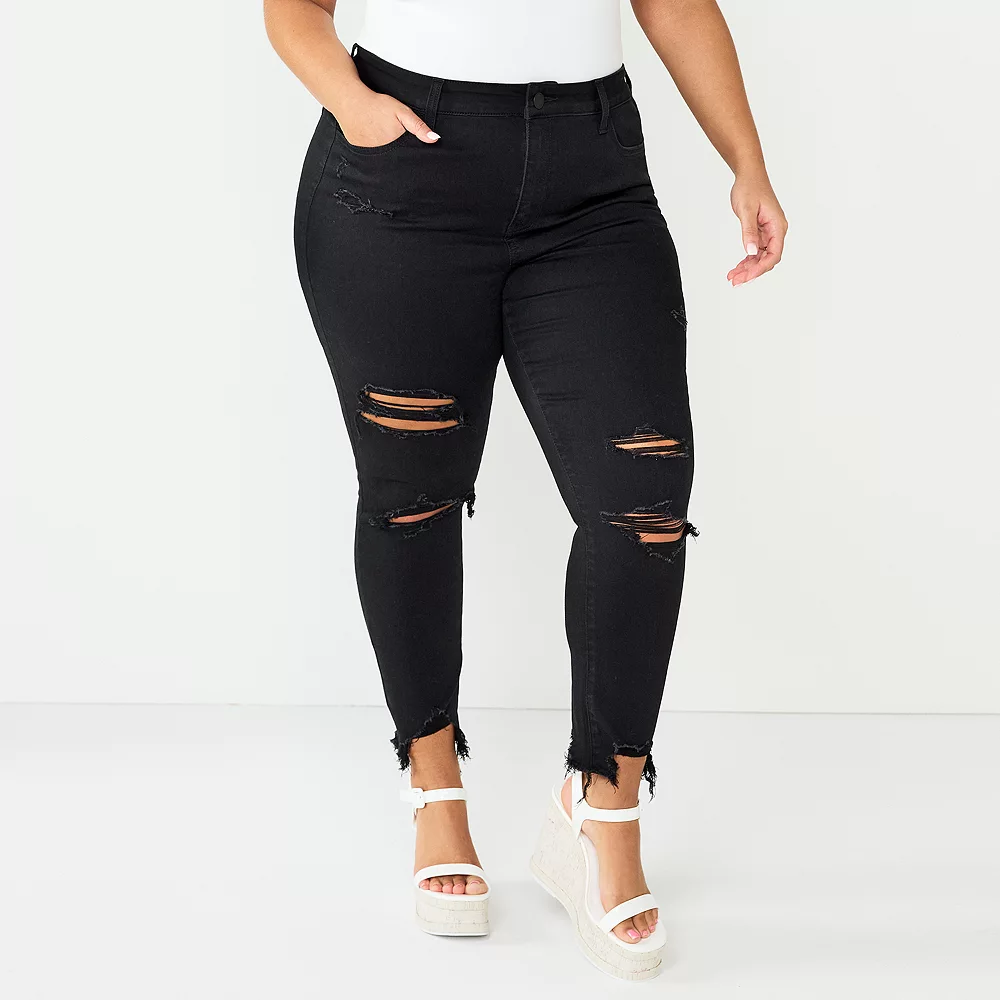 Juniors' Plus Size SO® Cropped Jeggings 4 Juniors' Plus Size SO® Cropped Jeggings - Image 2