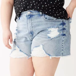Juniors' Plus Size SO® Super High Rise '90s Boyfriend Shorts 7 Juniors' Plus Size SO® Super High Rise '90s Boyfriend Shorts -Cheap SO Store 5247863 Light Dest
