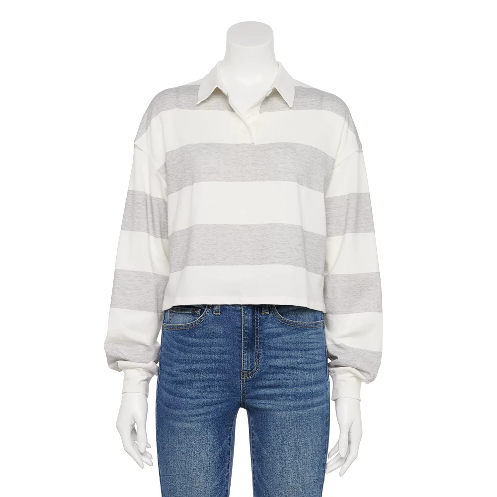 Juniors' SO® Cropped Polo Shirt 3 Juniors' SO® Cropped Polo Shirt