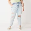 Juniors' Plus Size SO® High-Rise Mom Jeans 1 Juniors' Plus Size SO® High-Rise Mom Jeans -Cheap SO Store 5293675