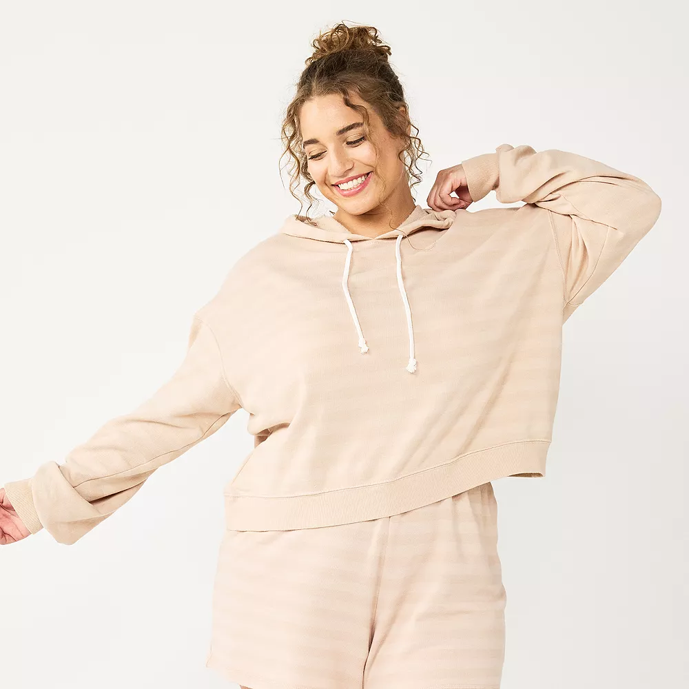 Juniors' Plus Size SO® Cropped Hoodie 6 Juniors' Plus Size SO® Cropped Hoodie - Image 4