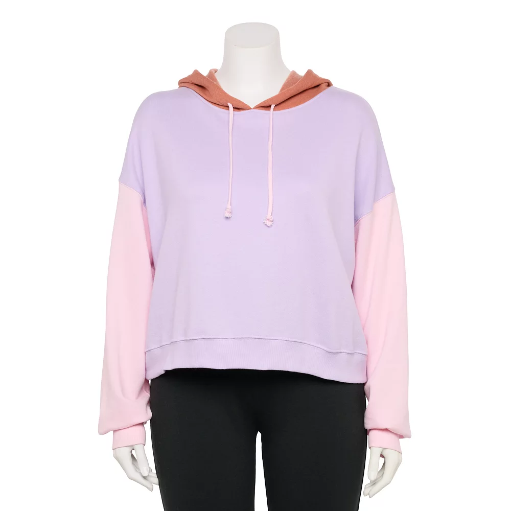 Juniors' Plus Size SO® Cropped Hoodie 4 Juniors' Plus Size SO® Cropped Hoodie - Image 2