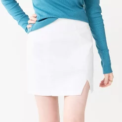 Juniors' SO® High-Rise Side Notch Mini Skirt 12 Juniors' SO® High-Rise Side Notch Mini Skirt -Cheap SO Store 5317466 Modern White