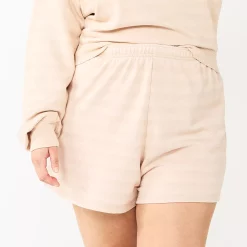 Juniors' Plus Size SO® Core Boyfriend Shorts 12 Juniors' Plus Size SO® Core Boyfriend Shorts -Cheap SO Store 5466845 Sandstone Stripe