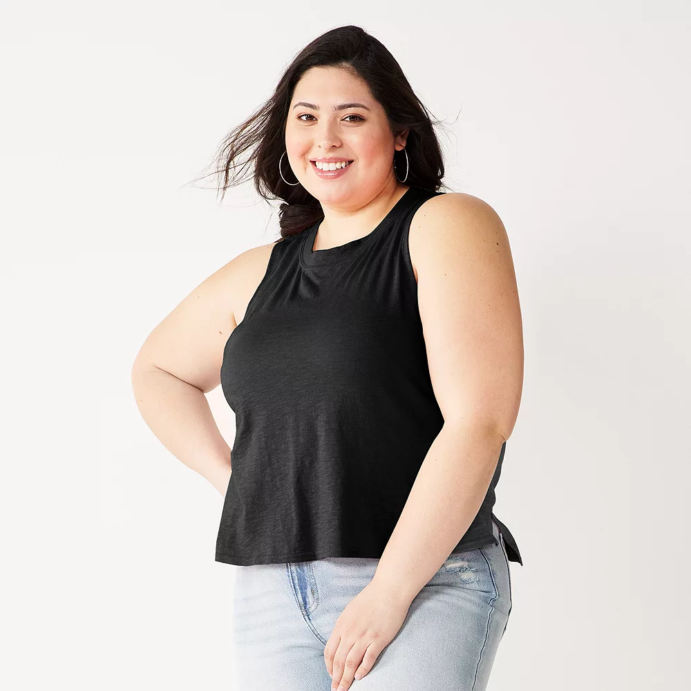 Juniors' Plus Size SO® Muscle Tank 4 Juniors' Plus Size SO® Muscle Tank - Image 2