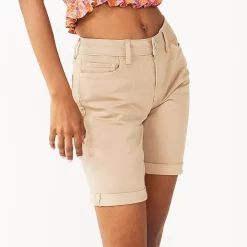 Juniors' SO® Low Rise Bermuda Shorts 12 Juniors' SO® Low Rise Bermuda Shorts -Cheap SO Store 5474915 Khaki