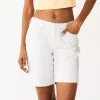 Juniors' SO® Low Rise Bermuda Shorts 1 Juniors' SO® Low Rise Bermuda Shorts -Cheap SO Store 5474915 White