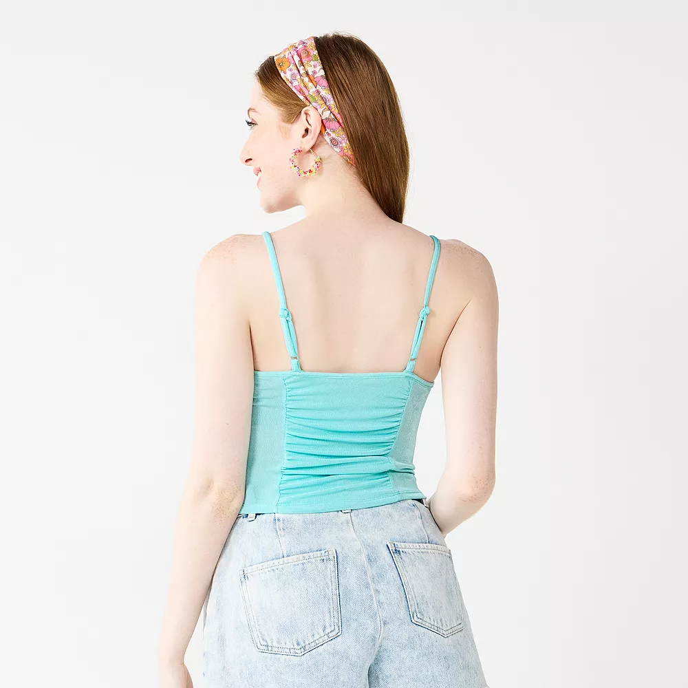 Juniors' SO® Slinky Ruched Cami 5 Juniors' SO® Slinky Ruched Cami - Image 3